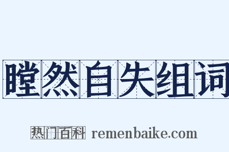 瞠然自失组词是什么意思的图片